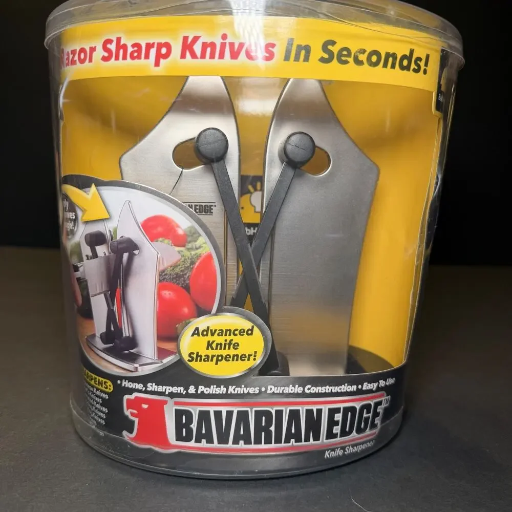 vBavarian Edge Knife Sharpener BulbHead Tungsten Carbide NEW Sealed Package